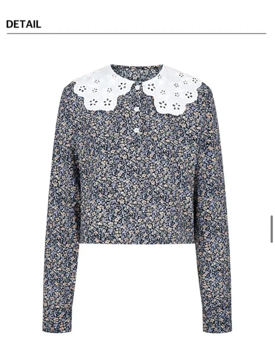 마가린핑거스 블라우스 Floret Crop Blouse